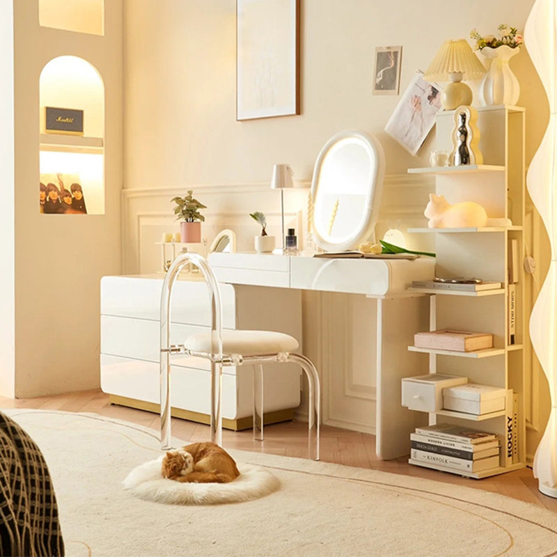 Orren Ellis Acrylic Vanity Chair Wayfair